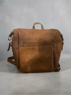 Brown Leather Backpack - Classic Casual Carry